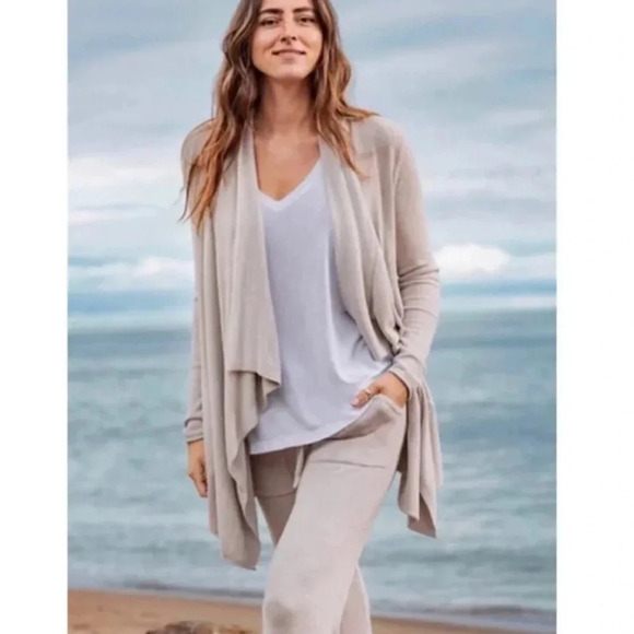 Barefoot Dreams Sweaters - Barefoot Dreams | Bamboo Lite Chic Open Front Drape Cardigan